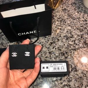 CHANEL STUD EARRINGS INTERLOCKING C’s